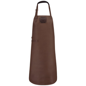 Petromax buffellederen short en schort met verstelbare nekband voor bescherming tijdens het barbecueën en buitenkoken