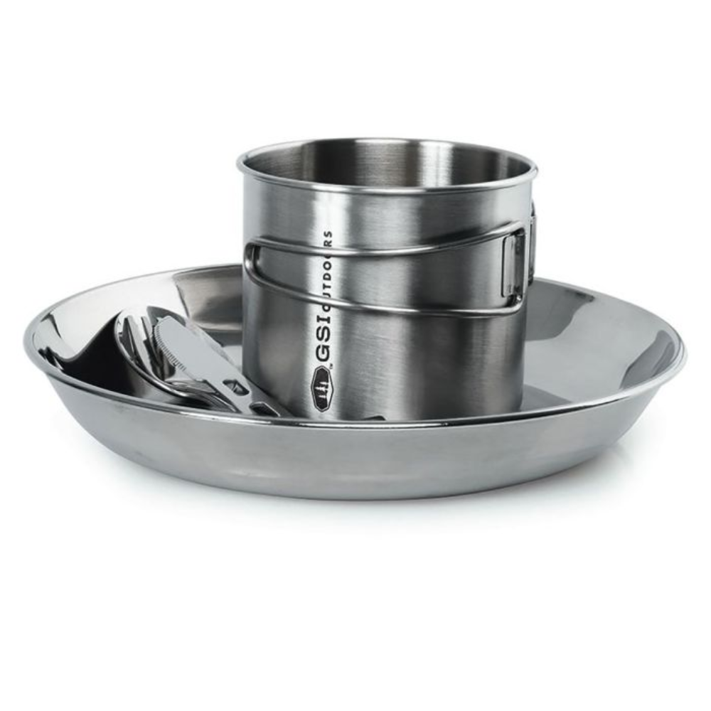 GSI glacier 1 persoons roestvrijstalen steelpannenset | 5-delige set