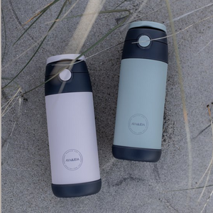 Aya & Ida Kids Straw Bottle | Drinkfles met Rietje | 350ml - Outdoor Food