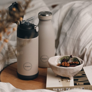 Aya & Ida Kids Straw Bottle | Drinkfles met Rietje | 350ml - Outdoor Food