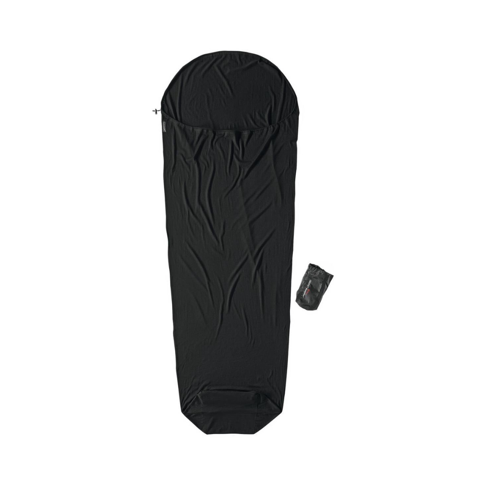 Cocoon Mummy Liner 100% Merino Wool Zwart - Outdoor Food