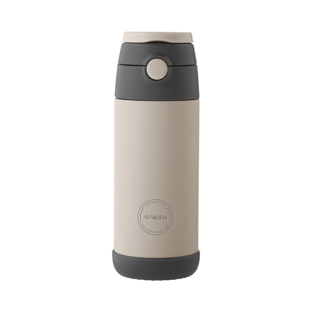 Aya & Ida Kids Straw Bottle | Drinkfles met Rietje | 350ml - Outdoor Food