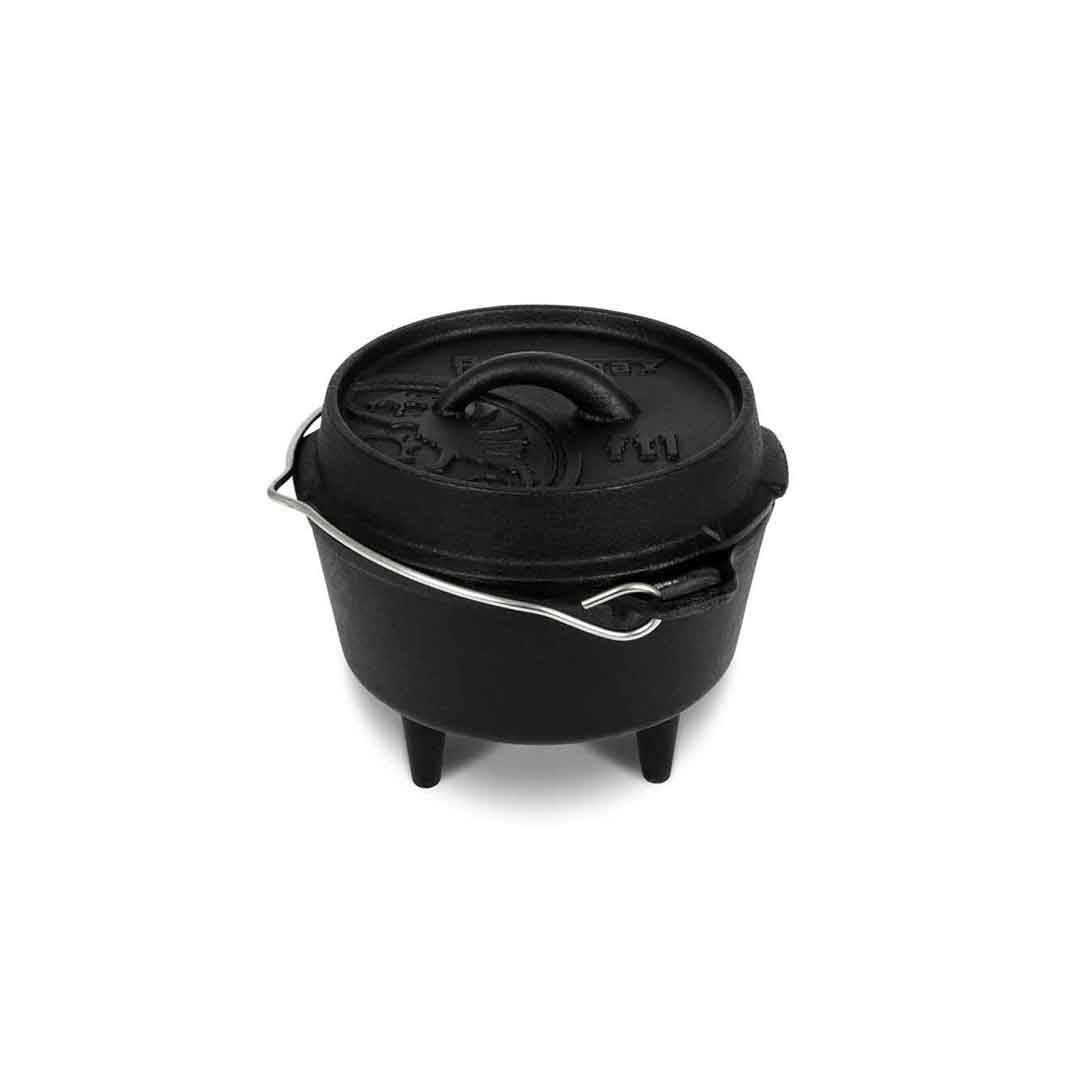 Petromax Dutch Oven FT1 gietijzeren pan met pootjes en een inhoud van 0,93 liter