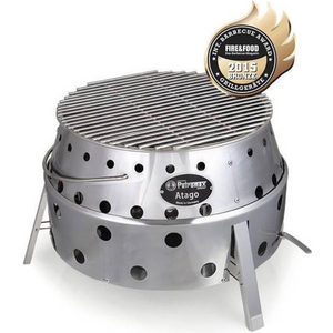 Petromax Atago multifunctionele RVS barbecue, vuurschaal en kooktoestel ineen met een inklapbaar design