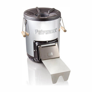 Petromax Rocket Stove RF33 outdoor kookkachel van roestvrij staal met gietijzeren bovenkant