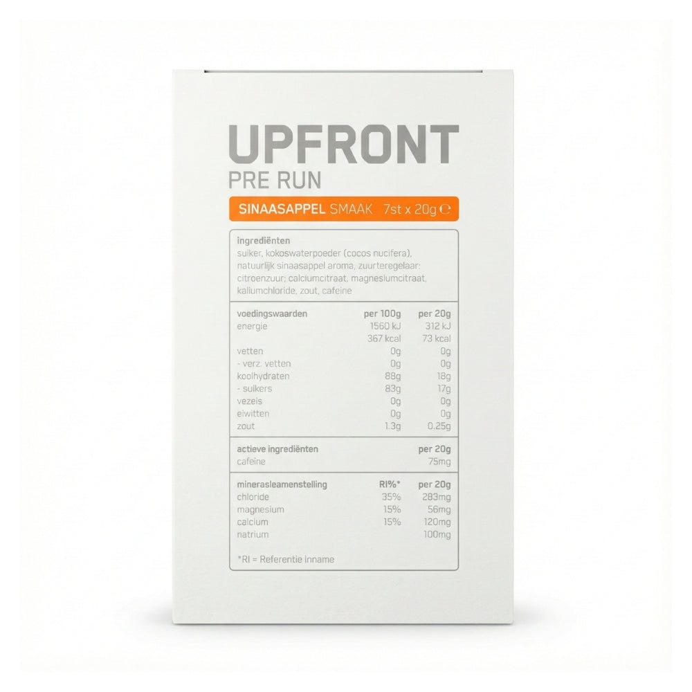 Upfront • Pre-Run • Energie & hydratatie vóór inspanning - Outdoor Food