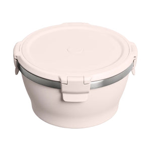 Stanley Leakproof Bowl 946ml roze RVS voedselcontainer met afsluitbare deksel en zijclips