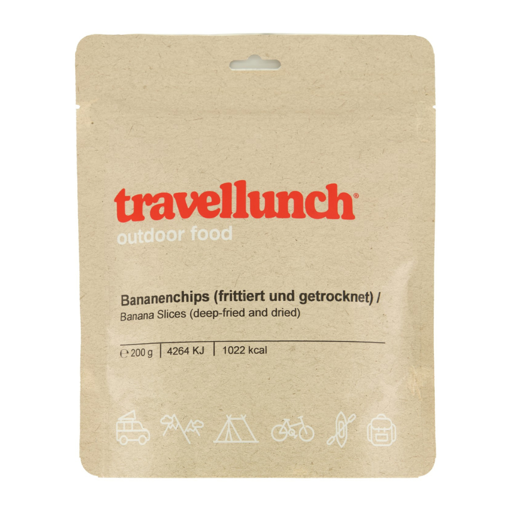 Travellunch Gedroogde bananenchips Knapperige energie - Outdoor Food