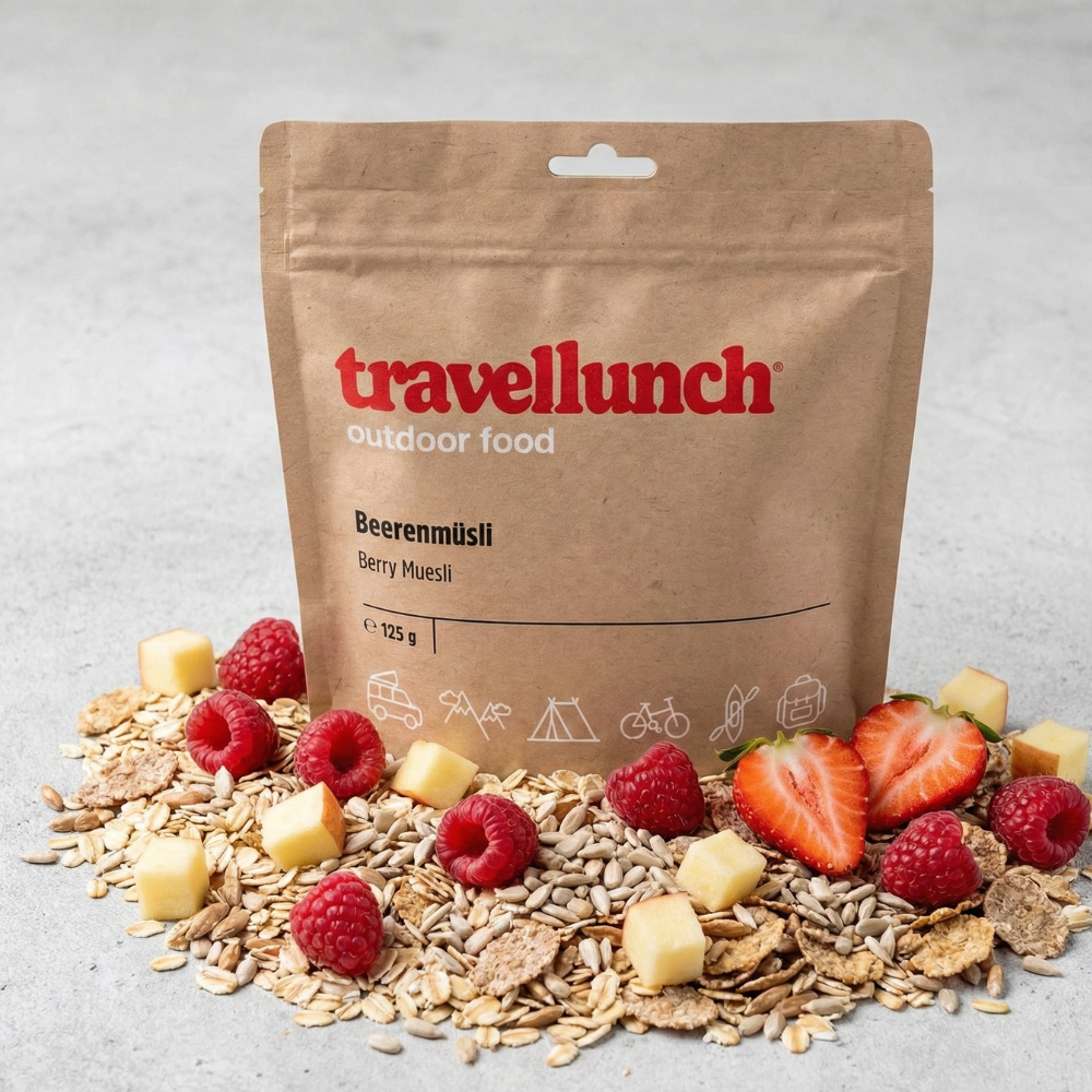 Travellunch Bessenmuesli Snel en energierijk ontbijt - Outdoor Food