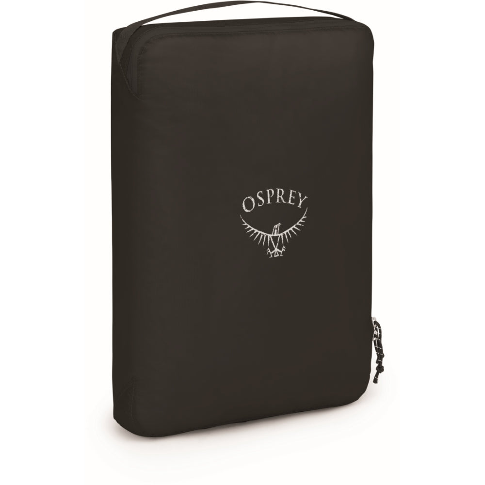Osprey Ultralight Packing Cube Set in het zwart bestaande uit drie lichtgewicht opbergtassen van verschillende formaten voor bagage