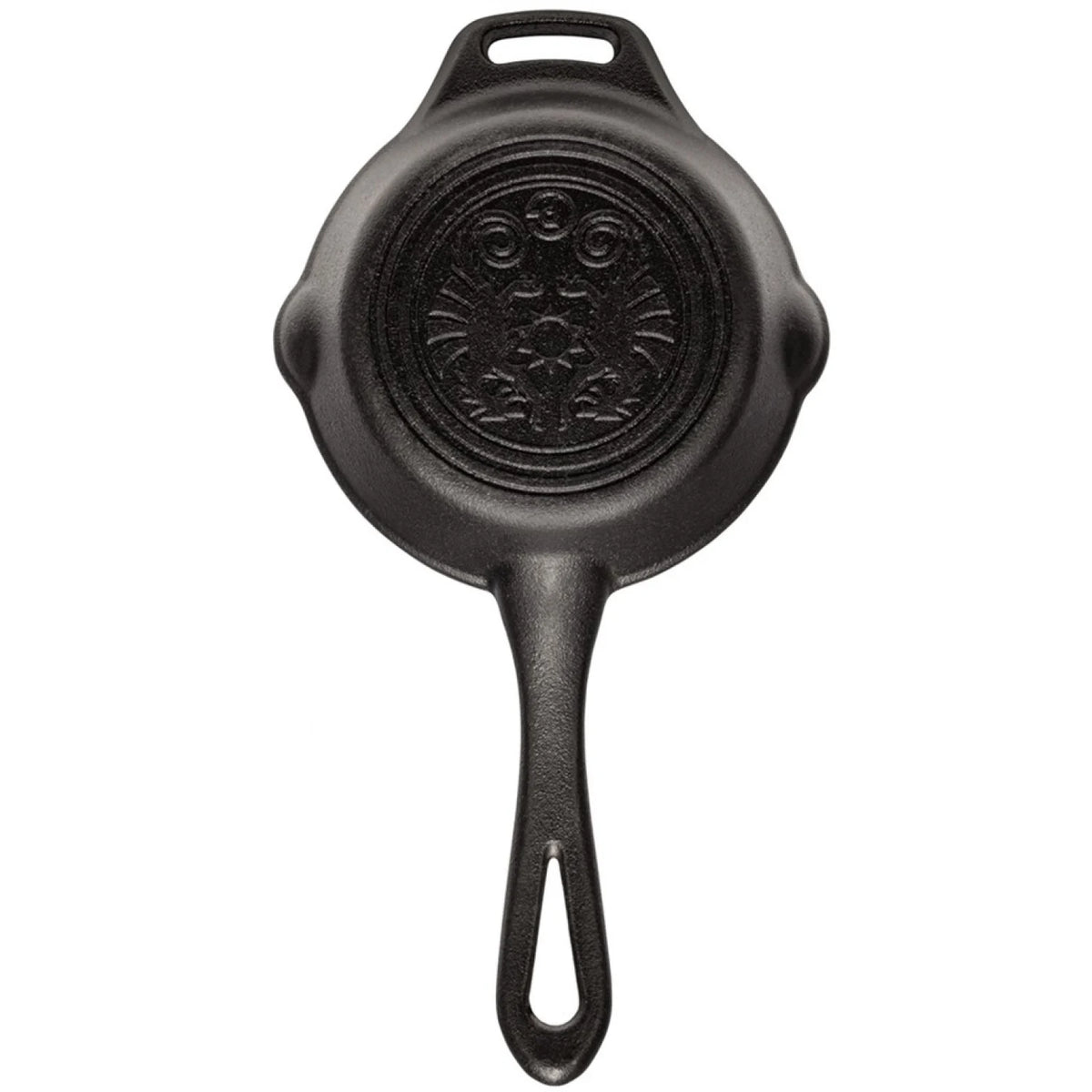 Petromax FP35T gietijzeren skillet koekenpan met een diameter van 35 centimeter en een lange steel met tegenhandvat