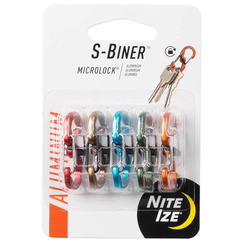Nite Ize S-biner Karabijnhaak Microlock 2-pack Spectrum - Outdoor Food