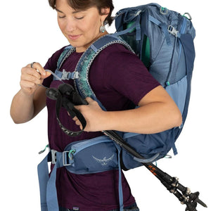 Osprey Sirrus 24 Medium Grey OS ademende grijze dames wandelrugzak van 24 liter met AirSpeed rugpand en regenhoes