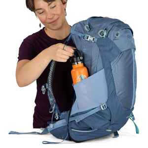 Osprey Sirrus 24 Medium Grey OS ademende grijze dames wandelrugzak van 24 liter met AirSpeed rugpand en regenhoes