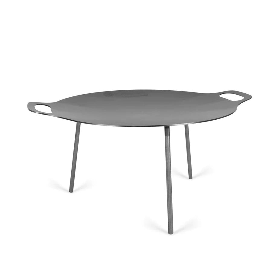 Petromax fs46 smeedijzeren grillplaat en vuurschaal van 46 cm met drie losschroefbare pootjes en zijhandgrepen voor open vuur.