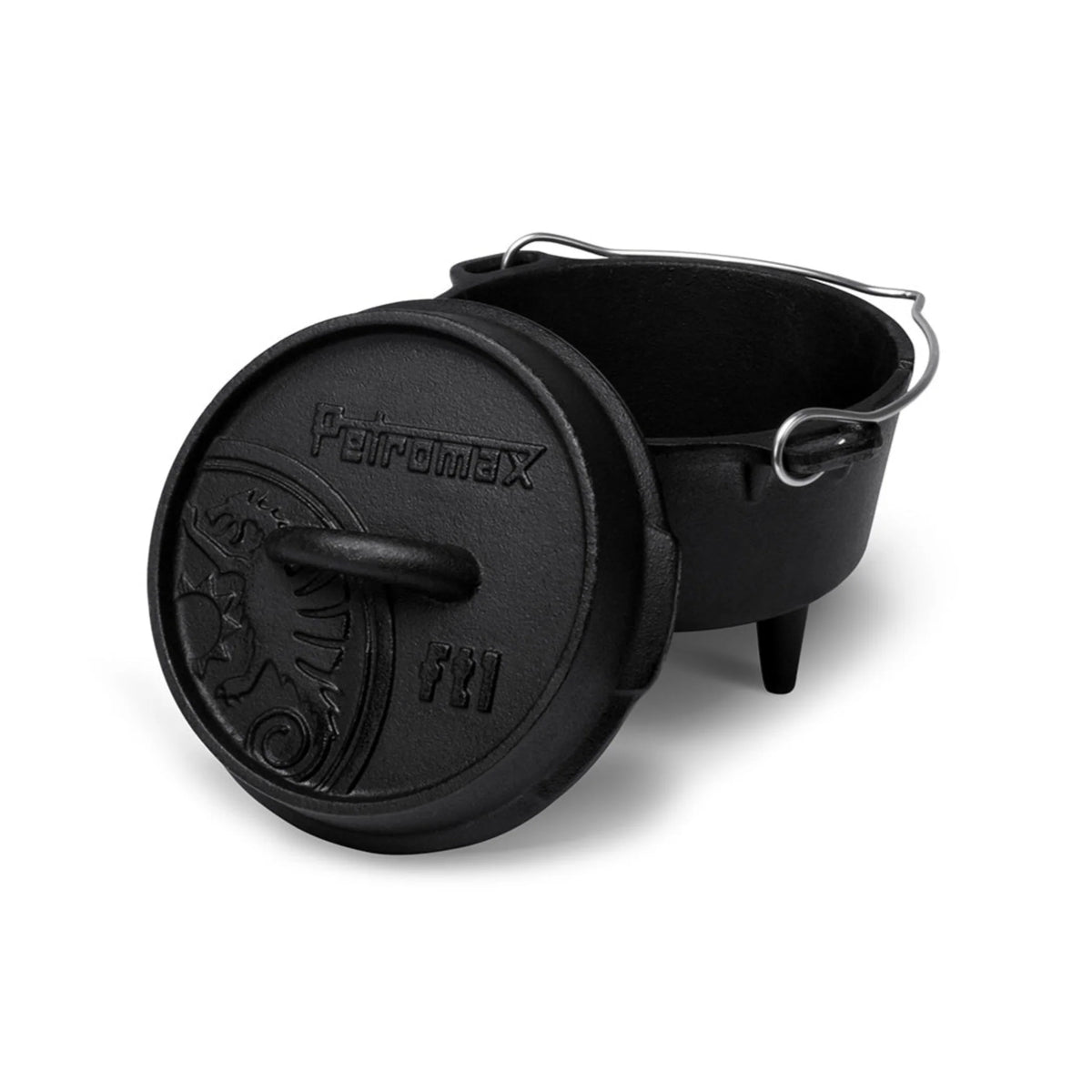 Petromax Dutch Oven FT1 gietijzeren pan met pootjes en een inhoud van 0,93 liter
