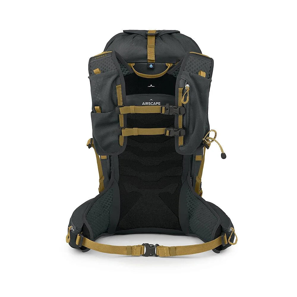 Osprey Talon Velocity 30 Dark Charcoal S-M snelle donkergrijze heren wandelrugzak van 30 liter met ademend rugpand