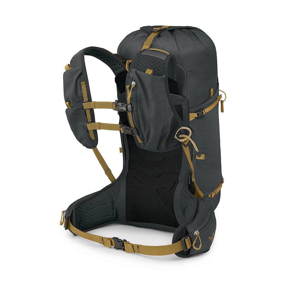 Osprey Talon Velocity 30 Dark Charcoal S-M snelle donkergrijze heren wandelrugzak van 30 liter met ademend rugpand