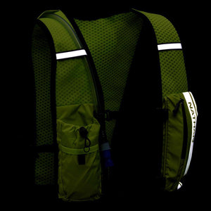 Hypernight hydratatie vest Quickstart 2.0 4L Hi-Viz Yellow Geoprint - Outdoor Food