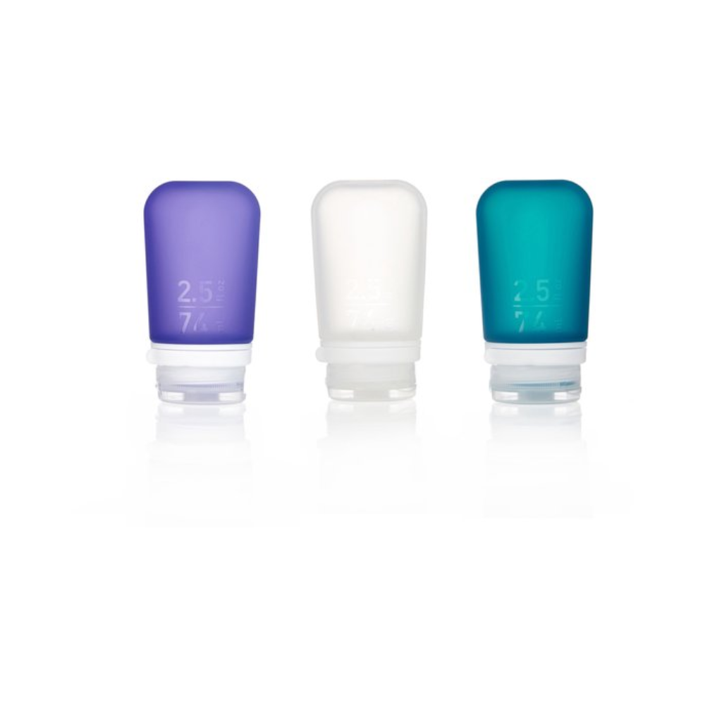 Humangear GoToob 3-pack Medium | Reisset Flessen | Lekvrij & Hervulbaar - Outdoor Food