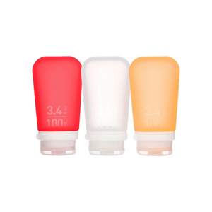 Humangear GoToob 3-pack Medium | Reisset Flessen | Lekvrij & Hervulbaar - Outdoor Food
