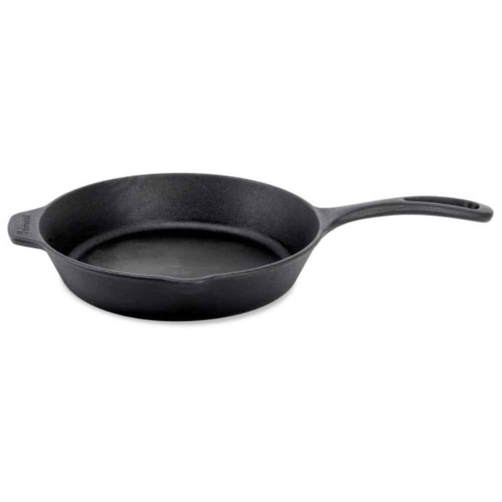 Petromax FP25 Essential gietijzeren skillet koekenpan met een diameter van 25 centimeter en een lange steel met tegenhandvat