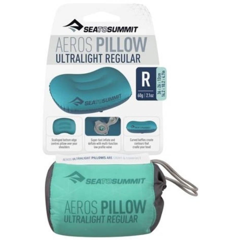 Aeros Ultralight Pillow - Regular Seafoam
