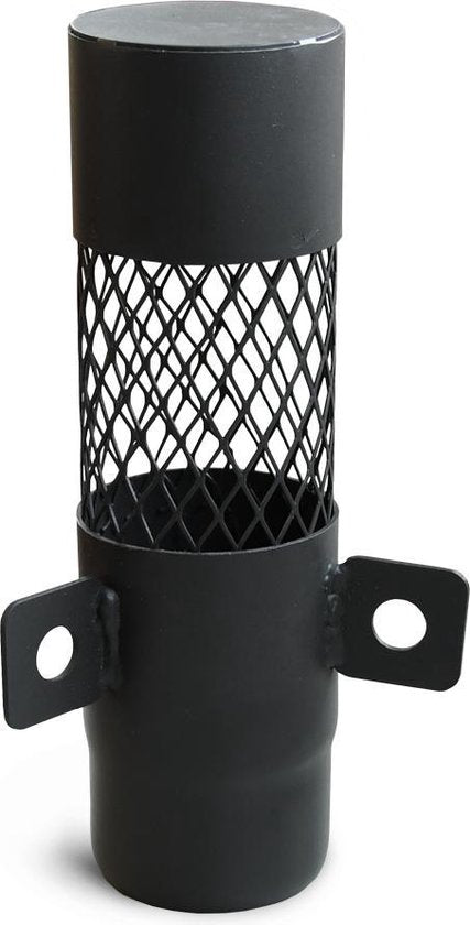 Petromax Loki2 tentkachel set met inklapbare poten, kachelpijp en glazen ruitje voor het verwarmen en koken in outdoor tenten.