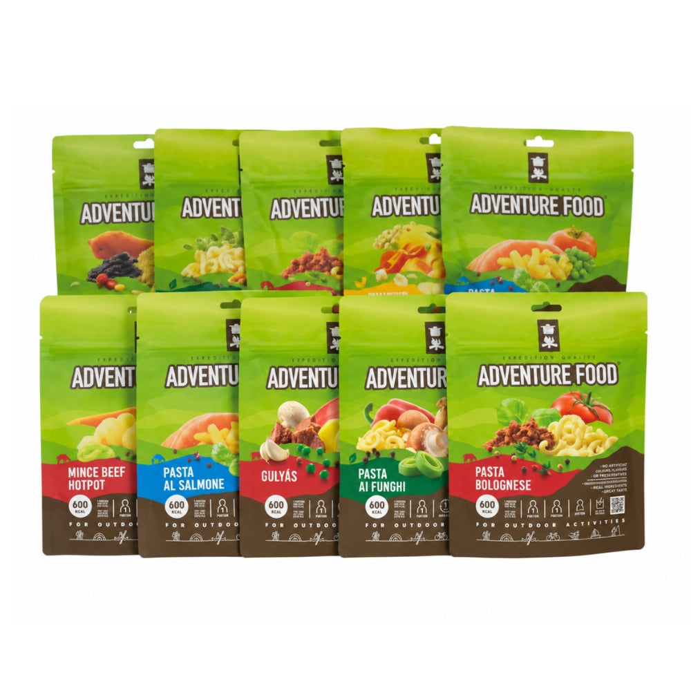 Adventure Food Selection 10er-Pack Gefriergetrocknete Mahlzeiten