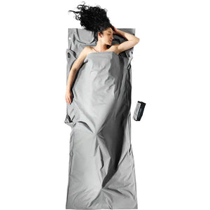 Cocoon Travelsheet Insect Shield 100% Cotton Grey