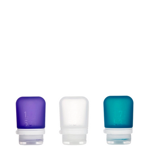 GoToob 3Pack SmallClear/Purple/Teal