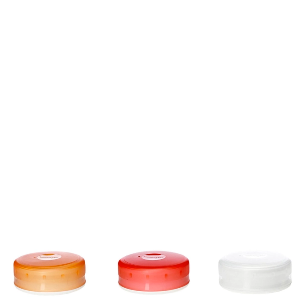 Human Gear GoTubb 3-Pack Medium Clear/Orange/Red