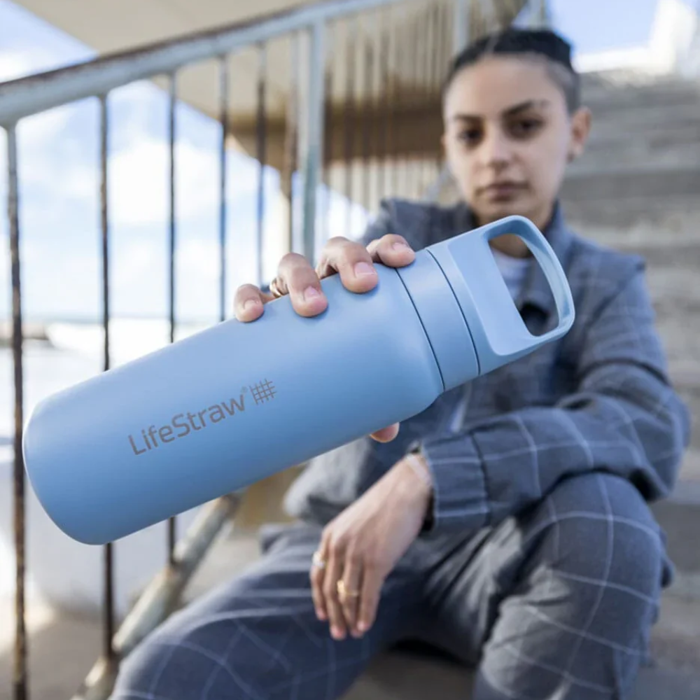 Lifestraw GO 2.0 Stalen Waterfles 700ml - Outdoor Food