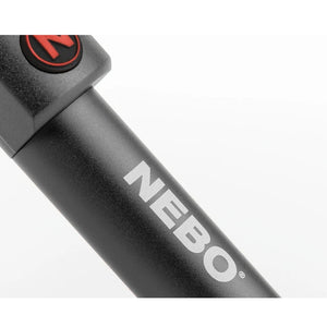 Nebo Big Larry compacte zaklamp en COB LED werklamp in metaal met handige magneetclip in zwarte kleur