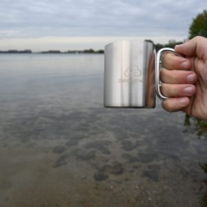 RVS Mok | 300ml | Karabijnhaak