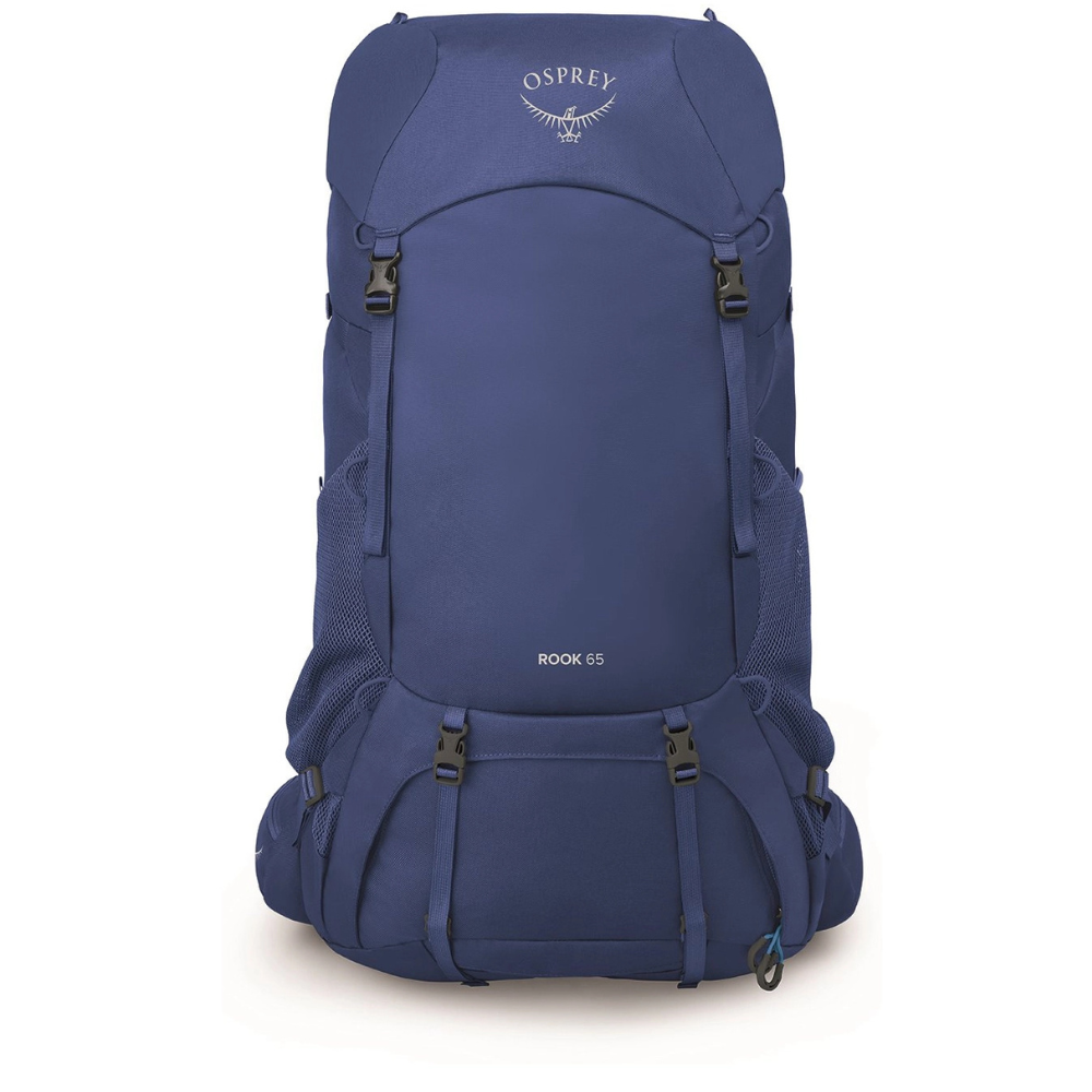 Osprey Rook 65 Astrology Blue OS comfortabele blauwe heren trekkingrugzak van 65 liter met AirSpeed rugpand