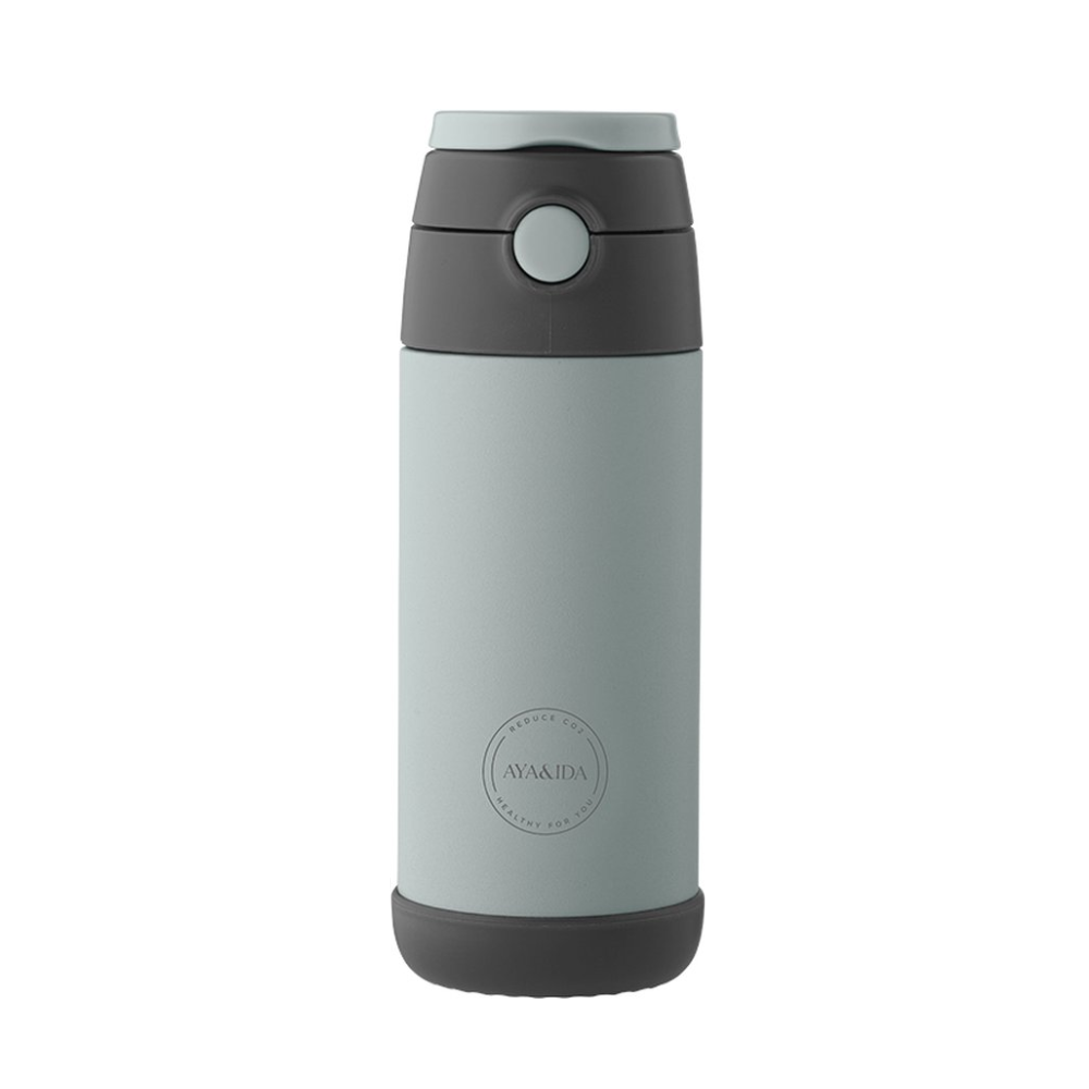 Aya & Ida Kids Straw Bottle | Drinkfles met Rietje | 350ml - Outdoor Food