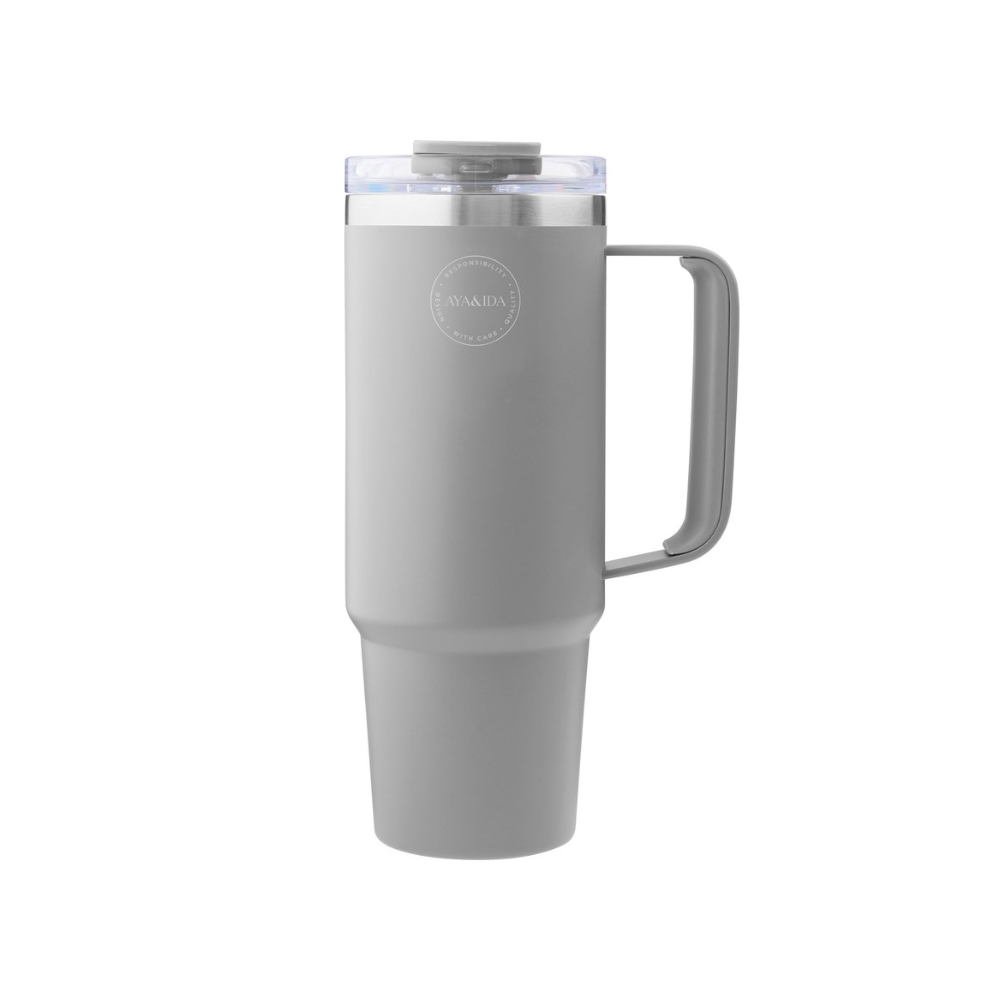 Aya & Ida Thermo Cup with Straw | Thermosbeker met Rietje | 885ml - Outdoor Food