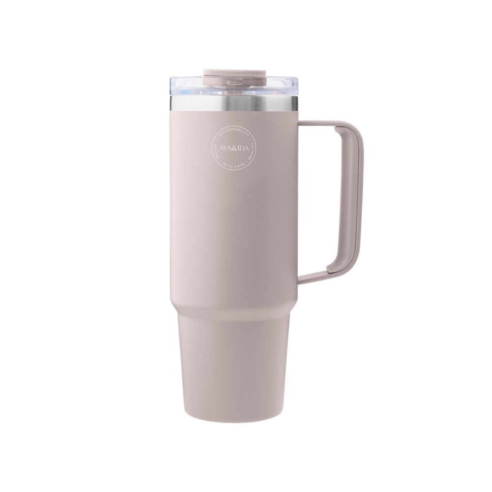 Aya & Ida Thermo Cup with Straw | Thermosbeker met Rietje | 885ml - Outdoor Food
