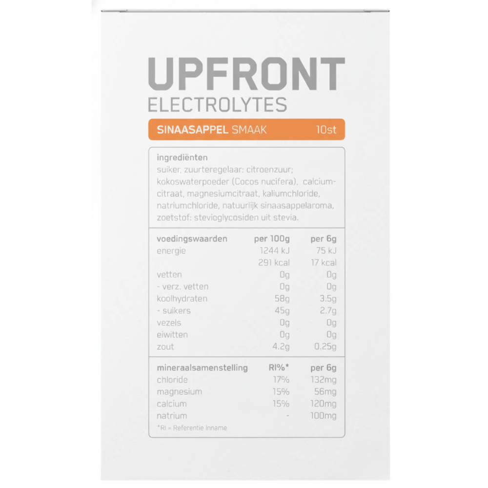 Upfront • Electrolytes sinaasappel • Snelle hydratatie - Outdoor Food