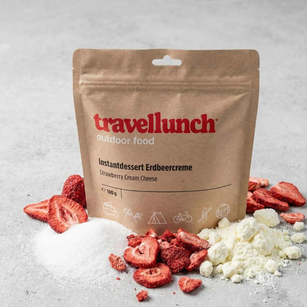 Travellunch • Strawberry Cream Cheese • Romig Outdoor Dessert - Outdoor Food