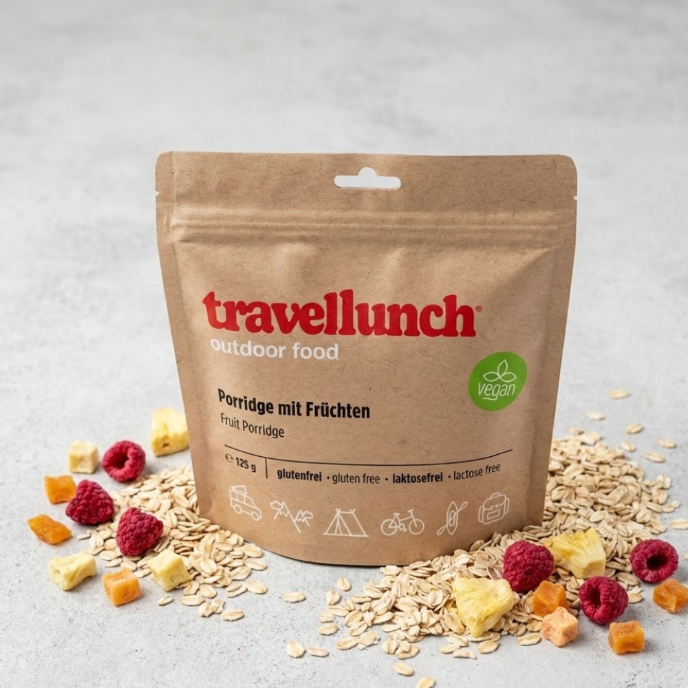 Travellunch • Fruit Porridge • Vegan & Glutenvrij Ontbijt - Outdoor Food