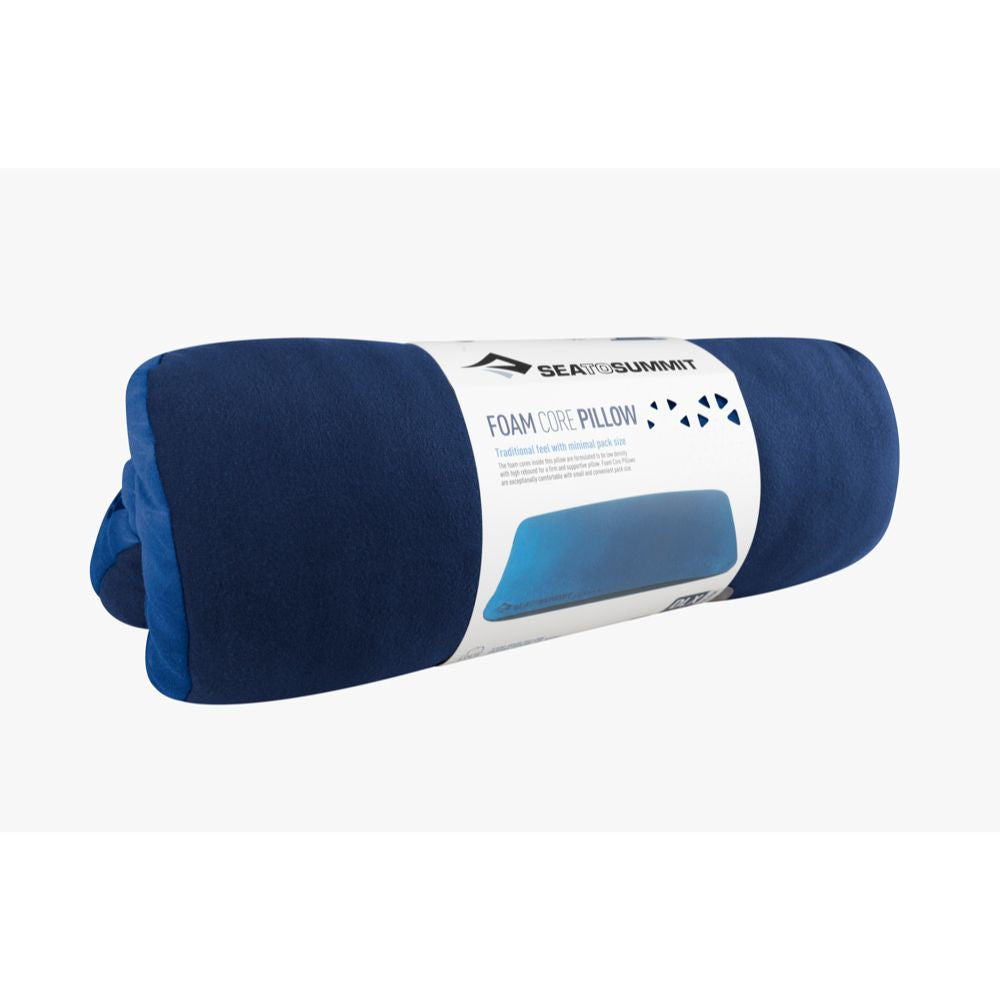 Sea to Summit FoamCore - Hoofdkussen - Deluxe Navy Blue verpakking