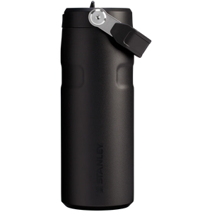 Stanley IceFlow Aerolight rvs drinkfles in matzwart met handgreep en een inhoud van 0,47 liter