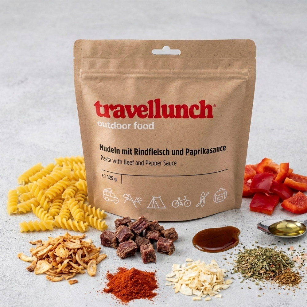 Travellunch • Pasta Rund Pepersaus • Outdoor Maaltijd - Outdoor Food