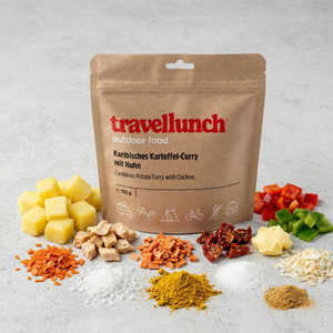 Travellunch • Caribische Aardappelcurry • Gevriesdroogde Maaltijd - Outdoor Food