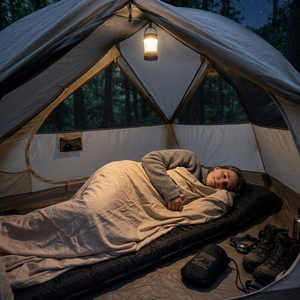 Travelsheet, Insectshield, Egyptian Cotton, Sand 1