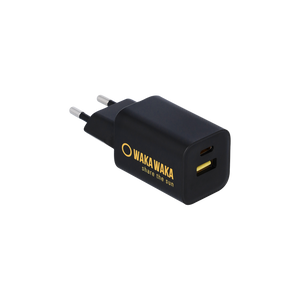 WakaWaka Compact Charger 65W lichtgewicht snellader met USB-poorten voor het snel opladen van mobiele apparaten