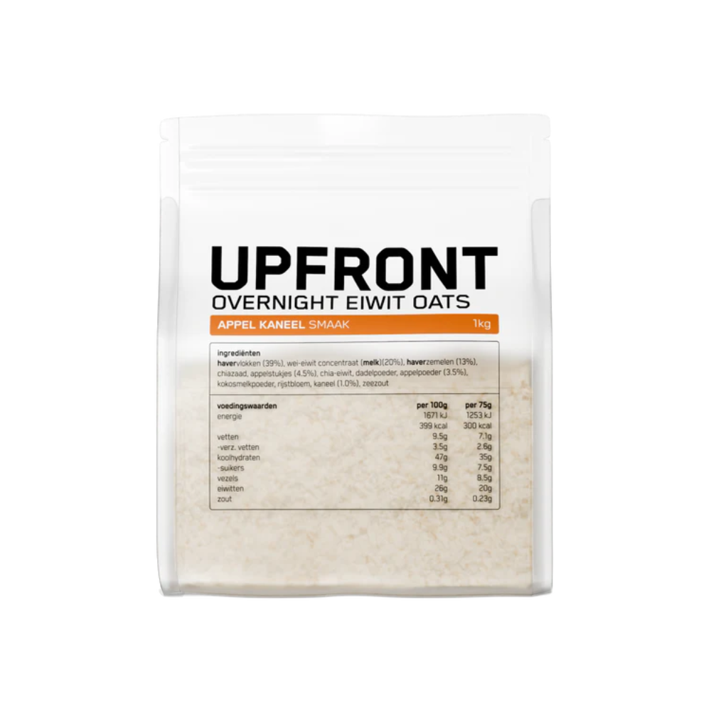 Upfront • Overnight Eiwit Oats Appel Kaneel • 18 g eiwit - Outdoor Food