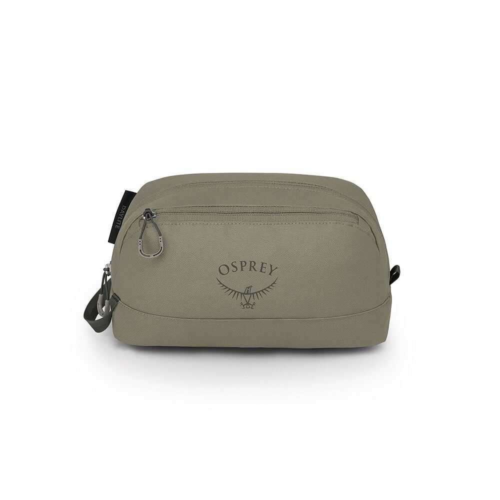 Osprey Daylite Toiletry Kit Tan Concrete grijze toilettas met handige ophanghaak en interne organisatievakken